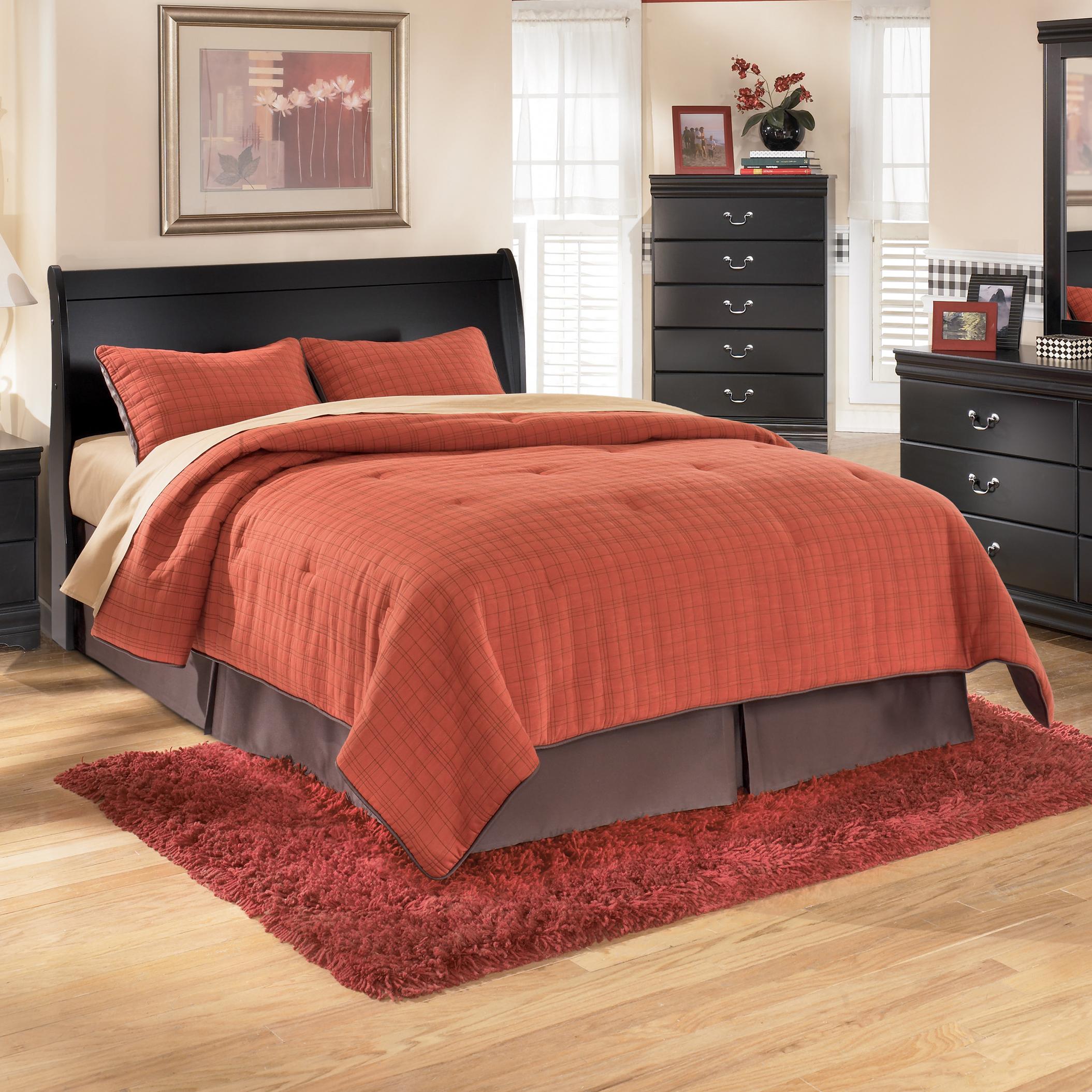 Huey Vineyard Queen Sleigh Headboard